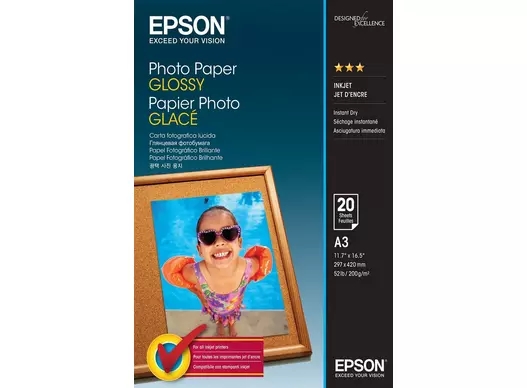 Epson Fotopapier Lesklý 200 g/m² - A3 - 20 hárkov