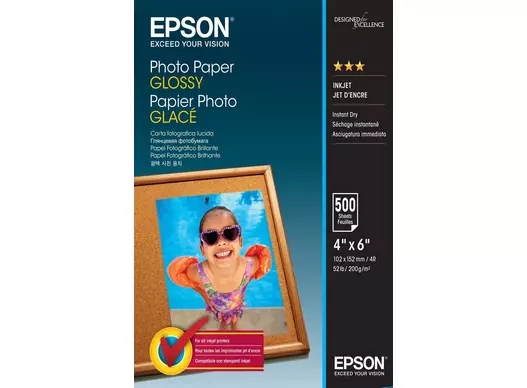 Epson fotopapier lesklý 200 g/m² - 10x15cm - 500 listy