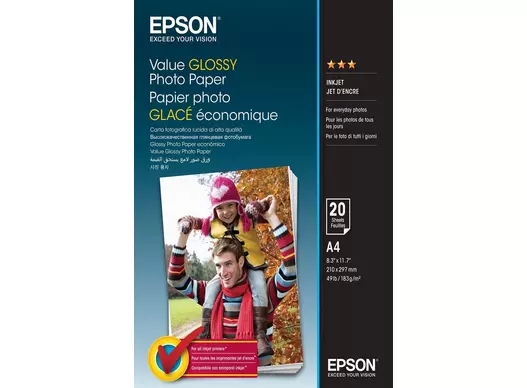 Epson Lesklý fotografický papier Value 183 g/m2 - A4 - 20 listy
