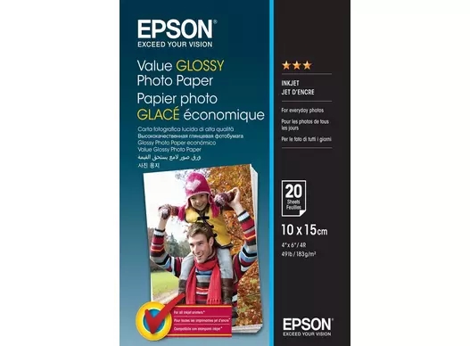 Epson Lesklý Fotopapier Value 183 g/m2 - 10x15cm - 20 listy