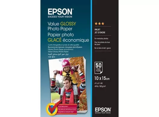 Epson Hodvábny Fotopapier 183 g/m2 - 10x15 cm - 50 listy