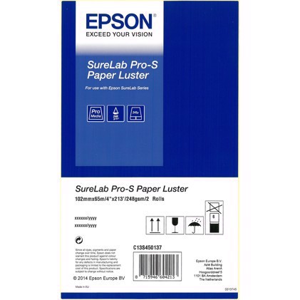 Epson SureLab Pro-S papier Lesklý BP 3,5" x 65 metrov 4 rolky