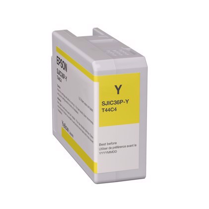 Epson Yellow Ink cartridge pre Epson C6000 a C6500 - 80 ml.