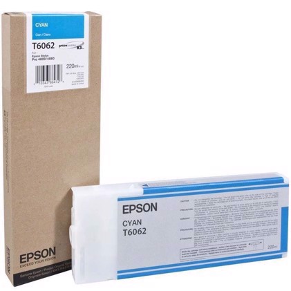 Epson Cyan 220 ml Ink Kartuša s črnilom T6062 - Epson Pro 4800/4880