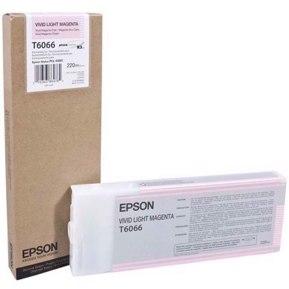 Epson Vivid Light Magenta T6066 - 220 ml Ink Kartuša s črnilom pre Epson Pro 4880