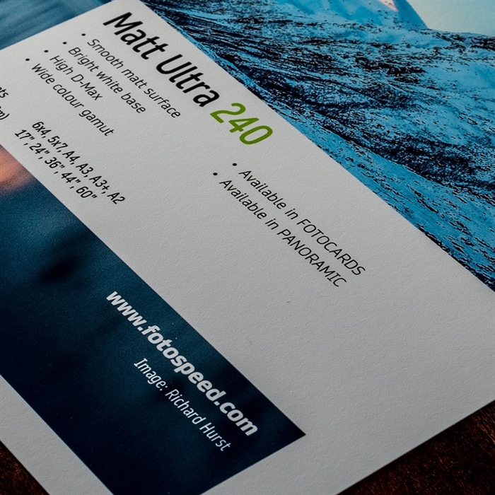 Fotospeed Matt Ultra 240 g/m² - 8x10, 100 listy
