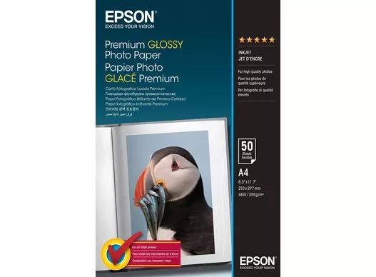 Epson Premium Lesklý Fotopapier 255 g/m² - A4 - 50 listy