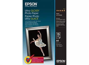 Epson Ultra Lesklý Fotopapier 300 g/m² - A4 - 15 listy