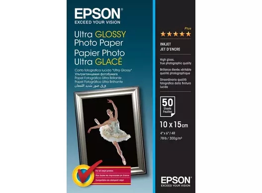 Epson Ultra Lesklý Fotopapier 300 g/m²- 10x15cm - 50 hárkov