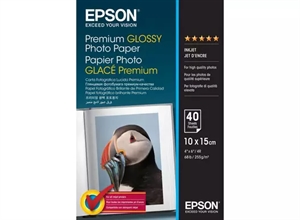 Epson Premium Lesklý Fotopapier 255 g/m² - 10x15cm - 40 listy