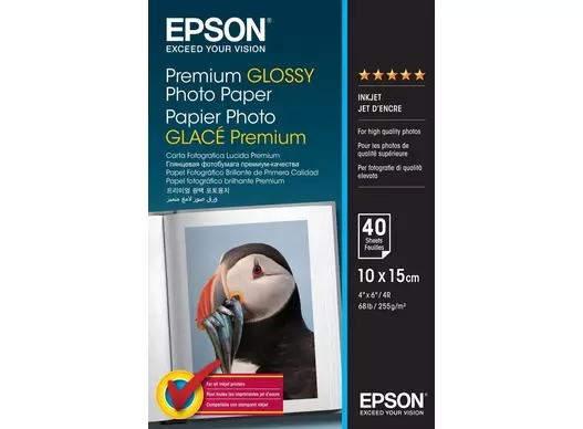 Epson Premium Lesklý Fotopapier 255 g/m² - 10x15cm - 40 listy
