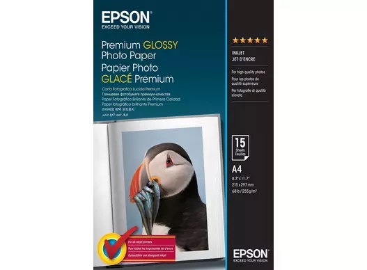 Epson Prémiový Lesklý Fotopapier 255 g/m² - A4 - 15 listy