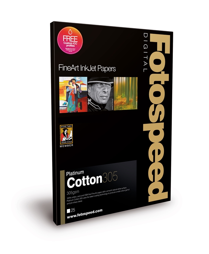 Fotospeed Platinum Cotton 305 g/m² - A2, 25 listy