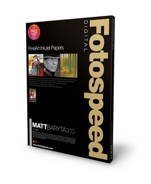 Fotospeed Matt Baryta 310 g/m² - A3+, 25 listy